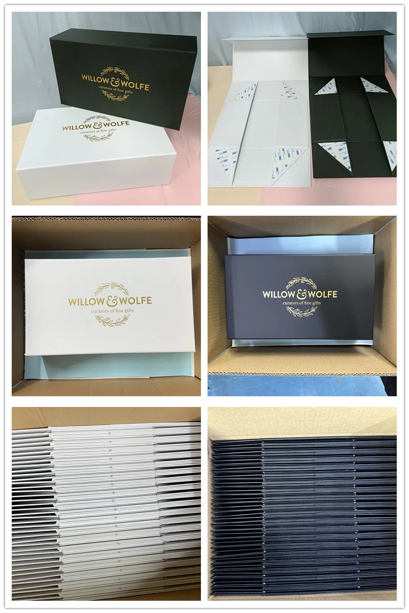 whit black foldable box whit black foldable box